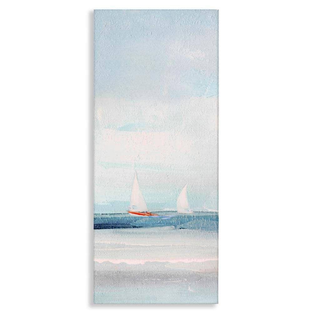 Stupell Industries Sailboat Pair Floating by Sally Swatland Unframed ...