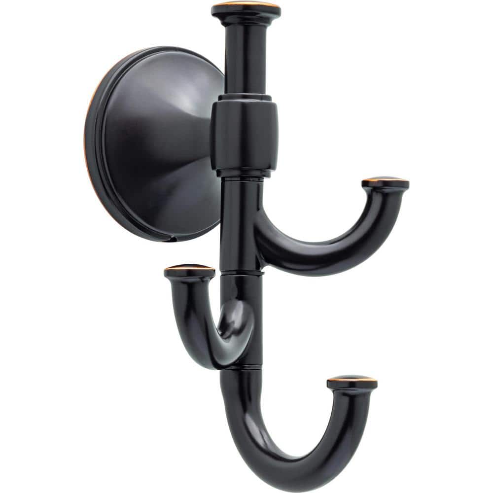 Accolade Wall Mounted Expandable 3-Prong J-Hook Towel Hook in Oil Rubbed Bronze ACC35-OB - The Home Depot