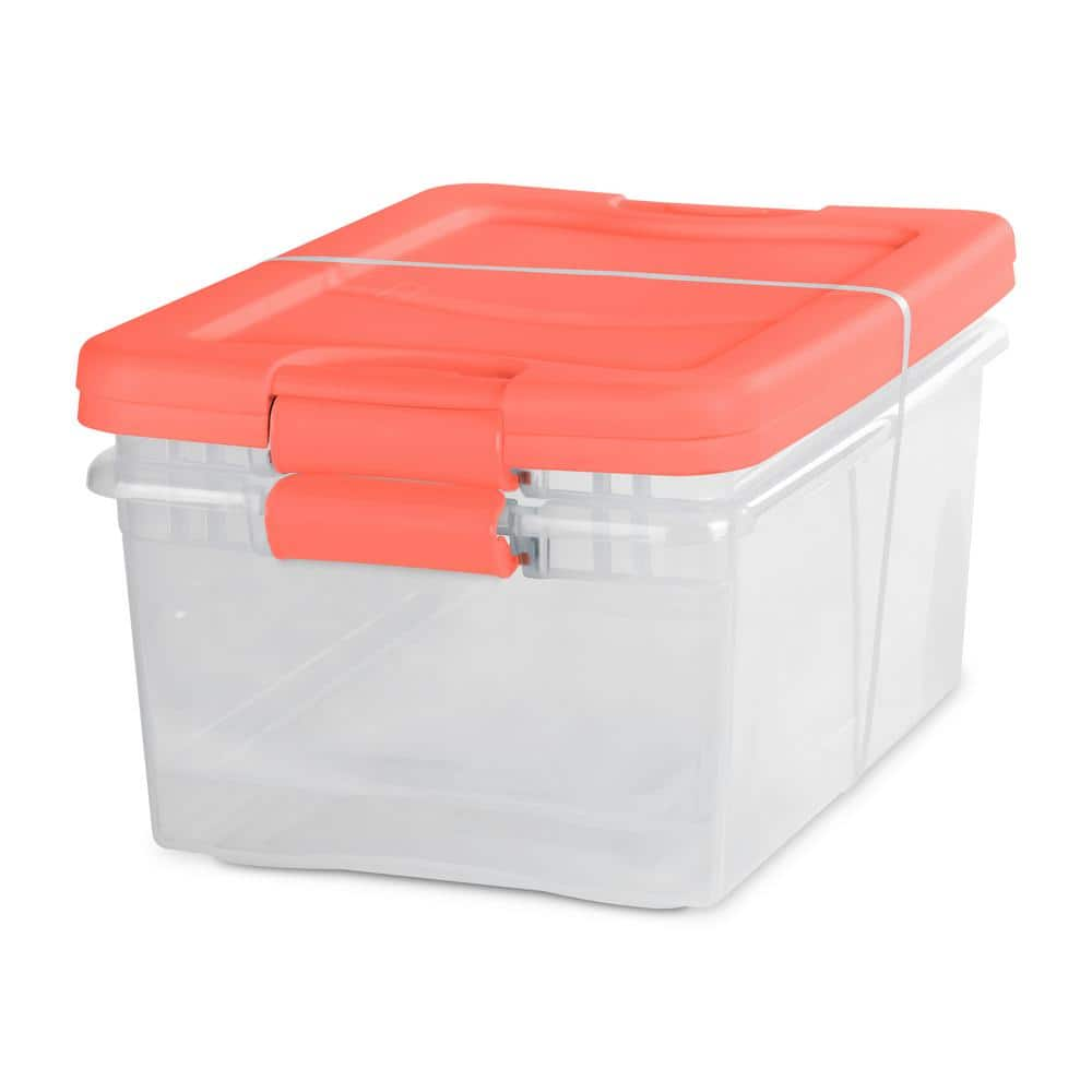 15 quart latching tote