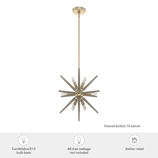 Hunter - Jupiter Star 12-Light Alturas Gold Sputnik Pendant Light