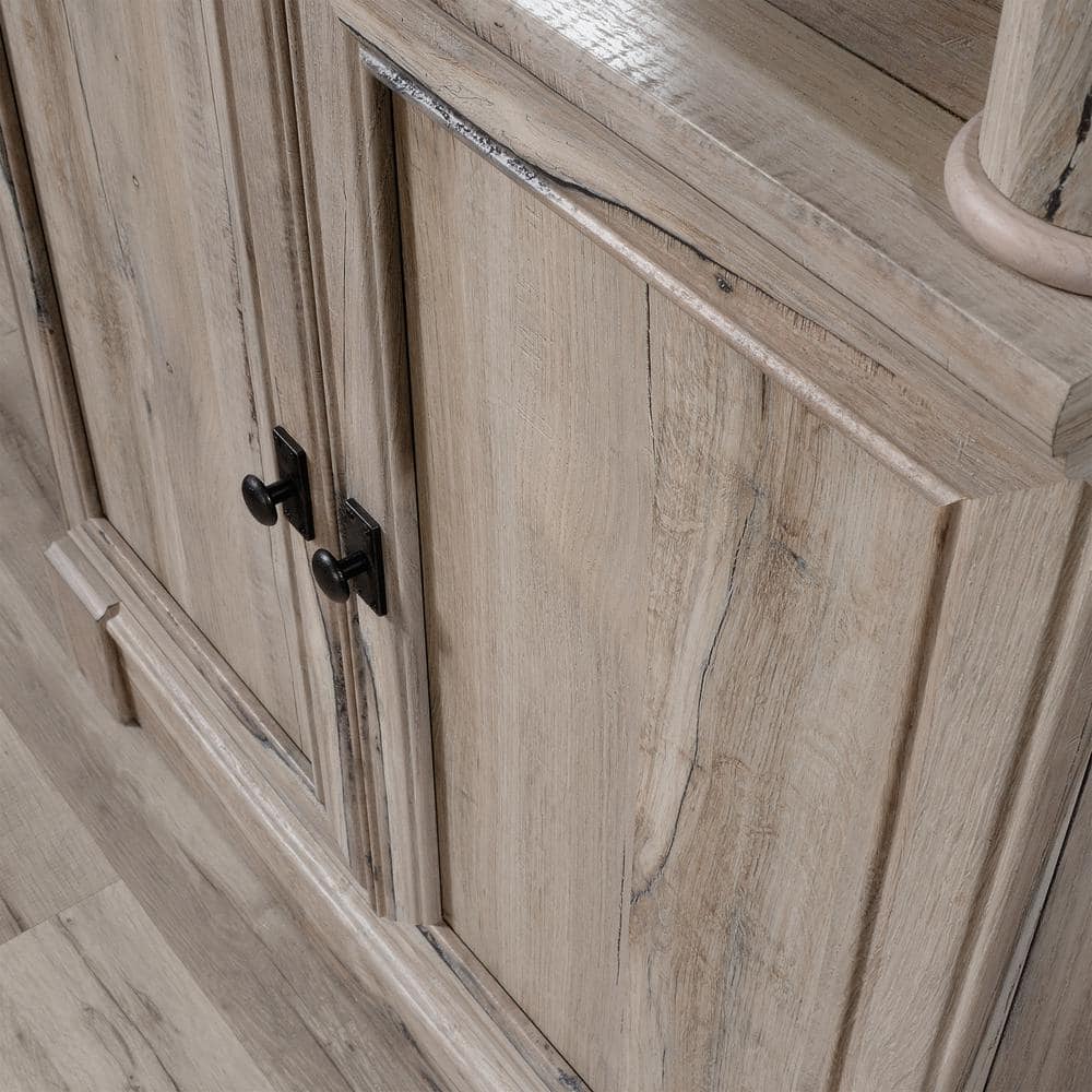 Palladia Split Oak Library Bookcase with Adjustable Shelves and Doors