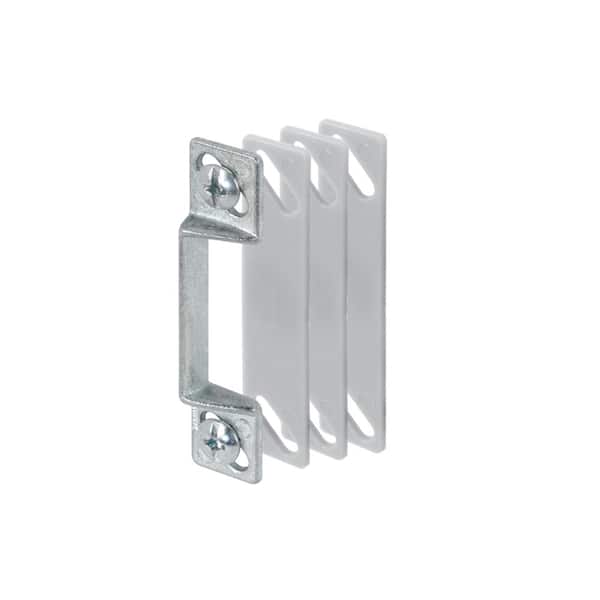 Prime-Line Aluminum, Screen Strike Plate with Shims