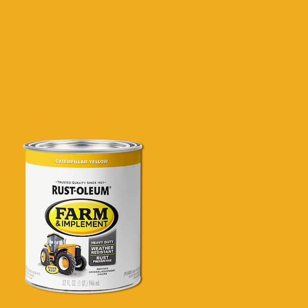 Rust-Oleum 1 qt. Farm & Implement Caterpillar Yellow Gloss Enamel Paint (2-Pack)