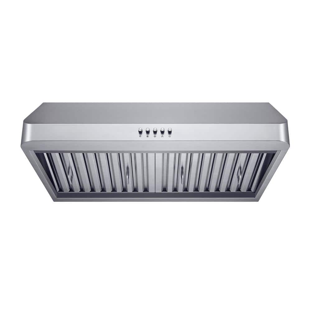 30" Stainless Steel Under Cabinet Range Hood with LED Lights