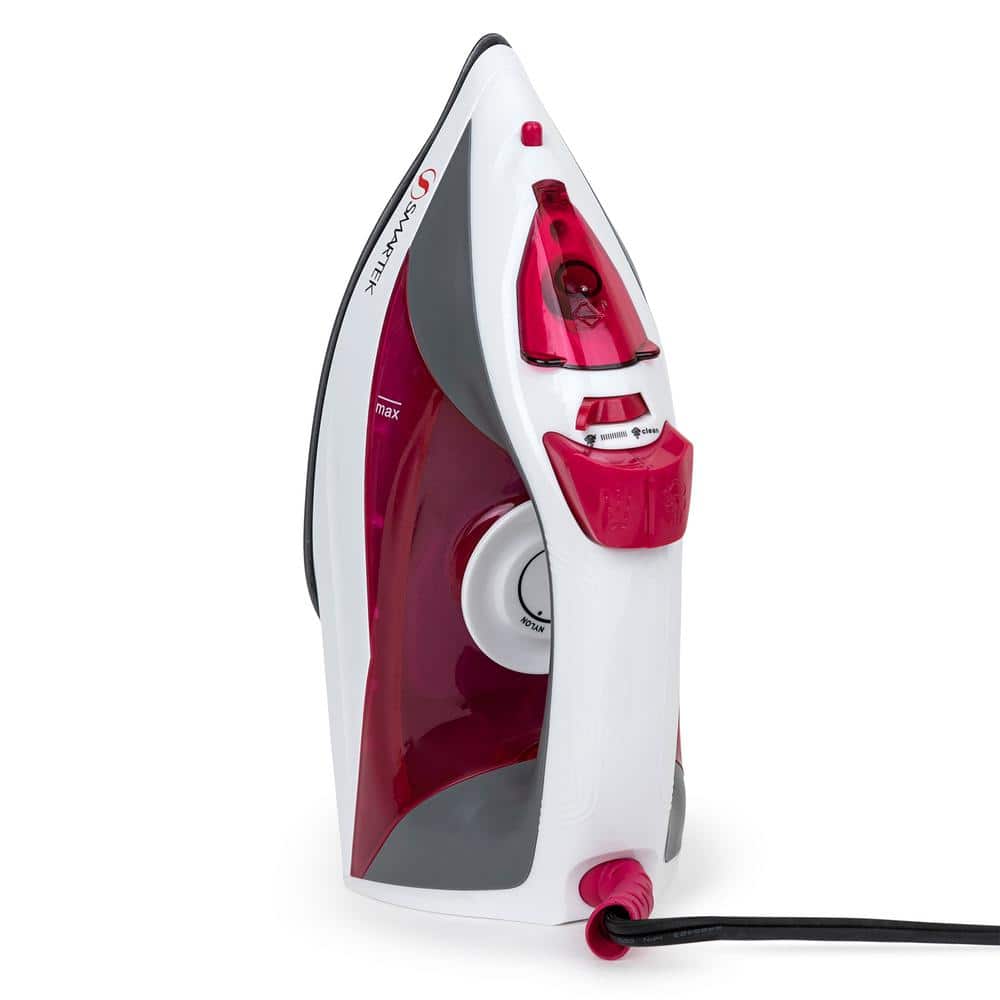 Commercial Care Steam Iron, 1200 Watts Steamer For Clothes, Self-cleaning  Portable Iron, 7.77 Oz. Tank, Red : Target