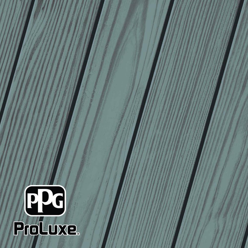 PPG ProLuxe 1 gal. #HDG-ST-409 Colonial Blue SRD Exterior Semi ...