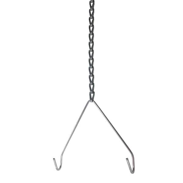 Metalux 3 ft. White Hook-Style V-Hangers Chain and S-Hook for
