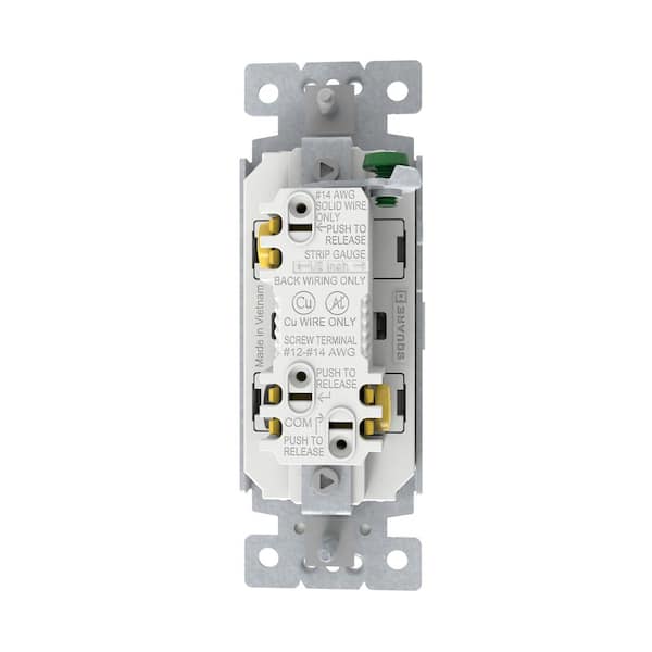 Square D X Series 15 Amp 3-Way Rocker Switch Back Wire Light