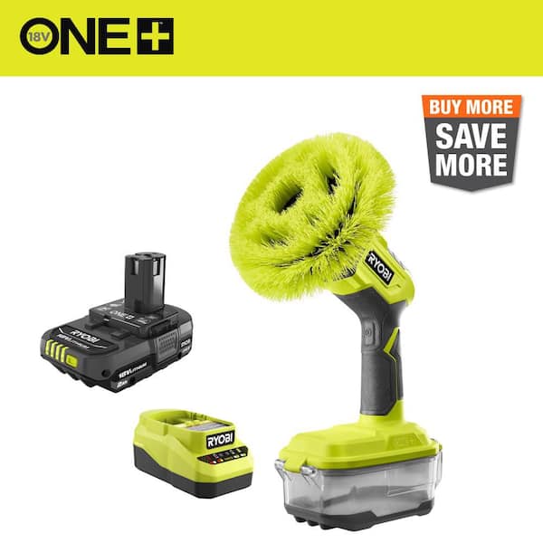 ONE+ 18V Cordless VORTEX Power Scrubber Kit with 2.0 Ah Battery and Charger