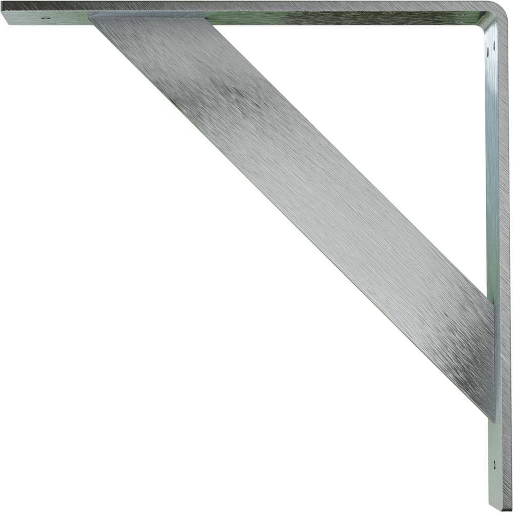 Unfinished Steel 12" x 12" x 2" Traditional Bracket