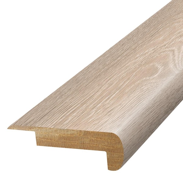 PERFORMANCE ACCESSORIES Cachet  0.75 in. T x 2.37 in. W x 78.7 in. L Textured Wood Look Laminate Moulding/Trim Stair Nose Molding