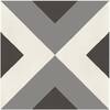 Marazzi D_Segni Double Diamond Smoke Blend 8 in. x 8 in. Glazed ...