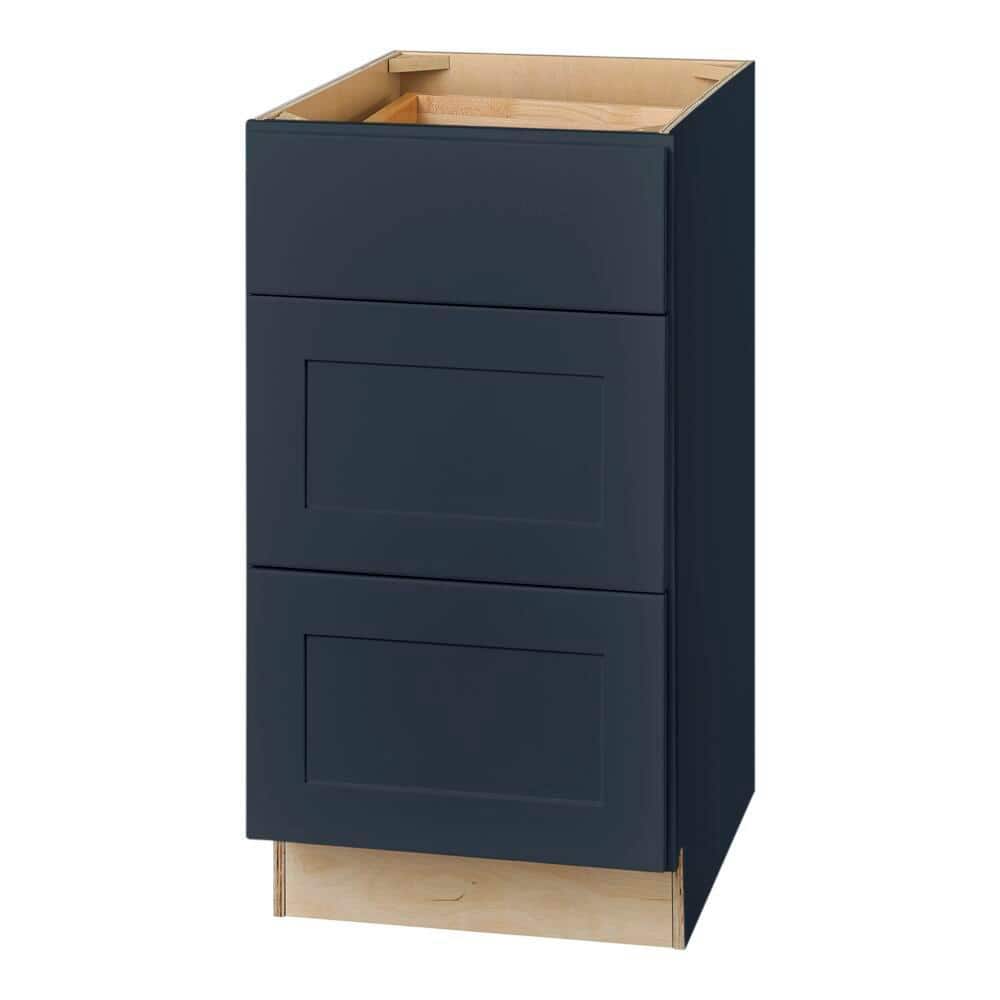 Avondale 18 in. W x 24 in. D x 34.5 in. H Ready to Assemble Plywood Shaker Drawer Base Kitchen Cabinet in Ink Blue price history on PriceWatchPro