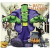 7 ft. x 8 ft. Frankenstein and Friends Halloween Garage Door Decor Mural for Single Car Garage