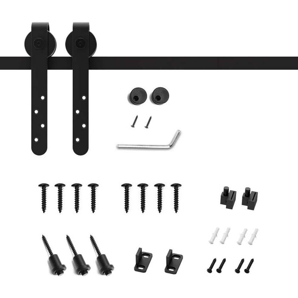 3 ft./36 in. Mini Black for Single Door Cabinet Steel Classic Sliding Barn 
