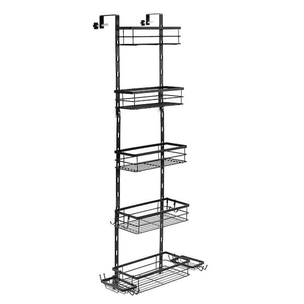 Style Selections Black Steel 2-Shelf Hanging Shower Caddy 9.5-in x