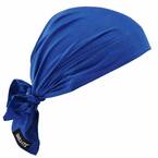 Chill-Its 6710 Solid Blue Evaporative Cooling Bandana Triangle Hat Polymers Tie Closure