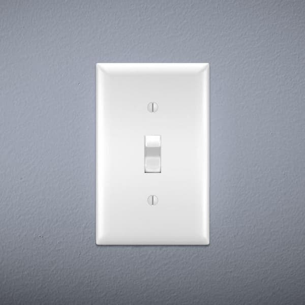Pass and Seymour 20 Amp Single-Pole Commercial Grade Backwire Toggle Switch, White