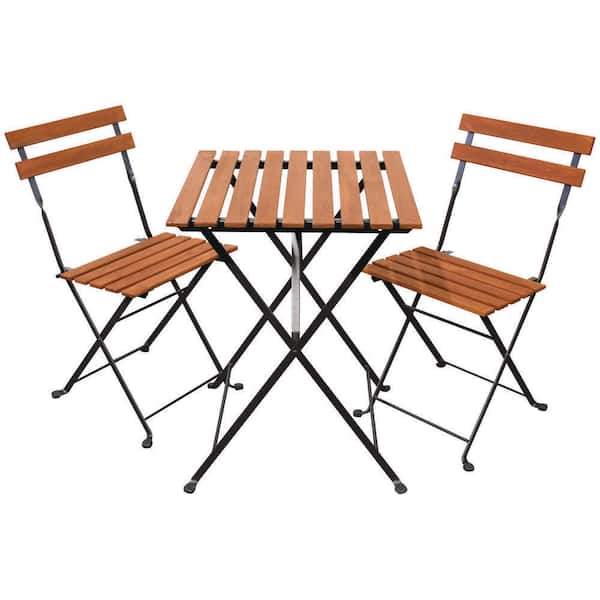 Leigh Country Sequoia Natural Wood Outdoor Bistro Set