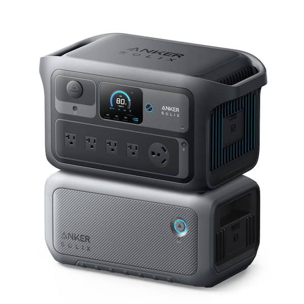 SOLIX C2000X Gen 2 2,400-Watt/ 2-4kWh Portable Power Station, Home Backup/Outdoor/RV Push Button Start Battery Generator