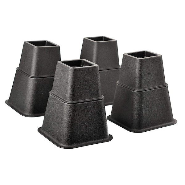 Home It Adjustable Bed Risers Or, Adjustable Cabinet Feet Home Depot