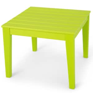 Kids Square Table Green Indoor Outdoor Heavy-Duty All-Weather Activity Play Table Playcard
