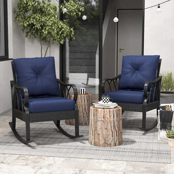椅子(チェア)・スツール ACME Furniture / WICKER EASY CHAIR NAVY ACME Furniture WICKER EASY CHAIR / アクメファニチャー