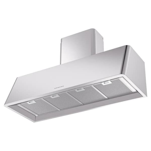 UAG48SS Nostalgie II 48 in. Vented Wall Mount Vented Range Hood with 850 CFM, Push Button Control in Stainless Steel