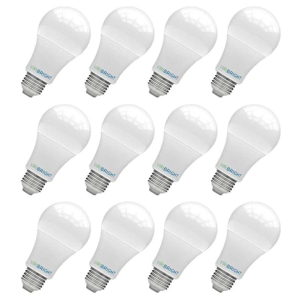 60-Watt Equivalent A19 E26 2700K LED Light Bulbs (12-Pack)
