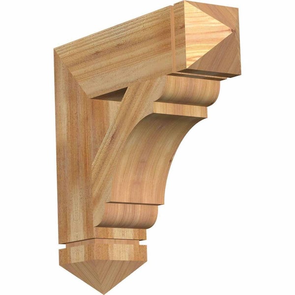 Ekena Millwork 6 in. x 24 in. x 24 in. Western Red Cedar Olympic Arts and Crafts Rough Sawn