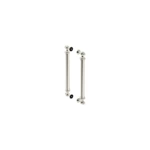 Artifacts 2.88 in. Back-To-Back Shower Door Handle in Vibrant Polished Nickel (1-Pair)