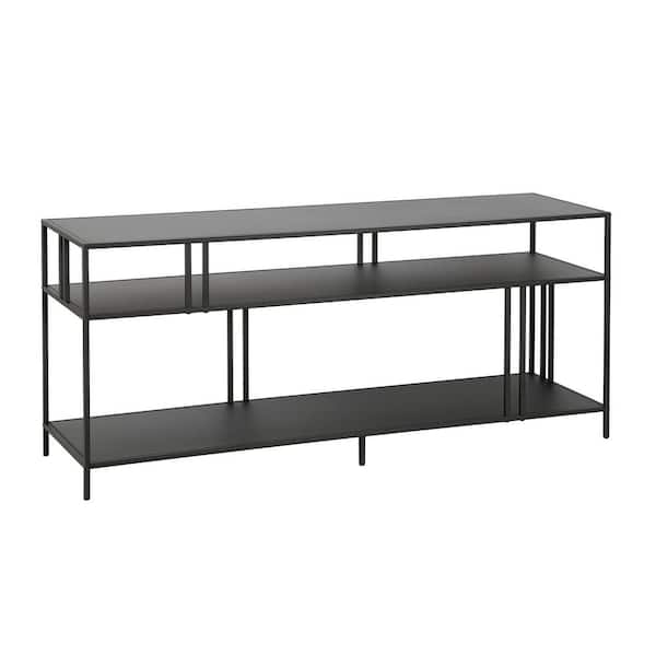 Circulaire Stoffig Weigeren Meyer&Cross Cortland 55 in. Blackened Bronze TV Stand with Metal Shelves  TV0543 - The Home Depot