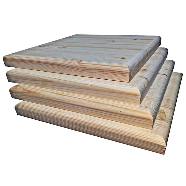 Unbranded 1 in. x 1 ft. x 1-1/2 ft. Allwood Pine Project Panel with Routed Edges on 1 Face (4-Pack)