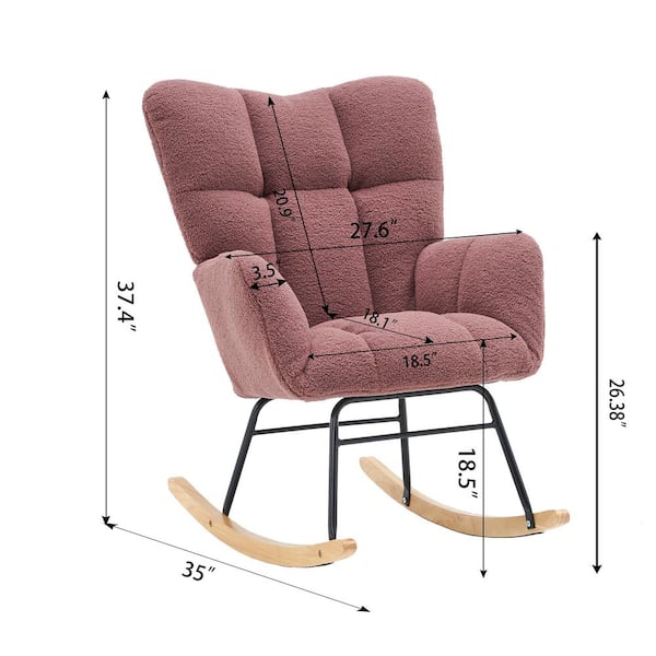 Rose gold cheap rocking chair