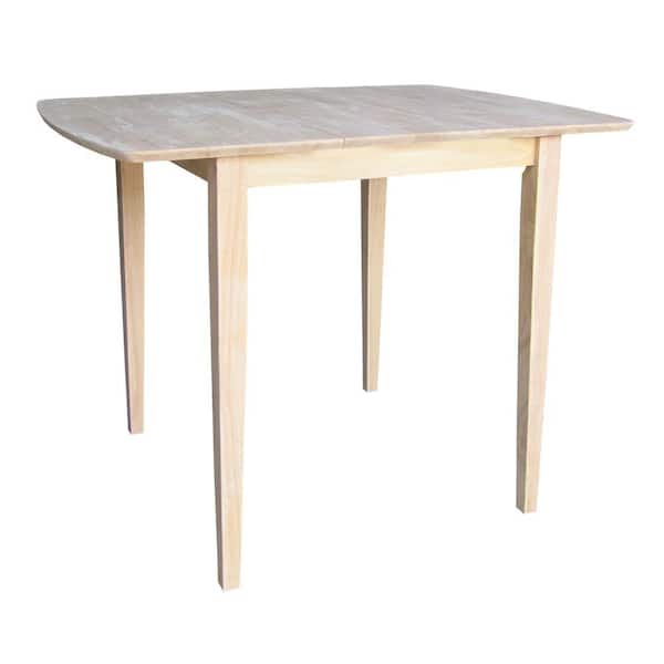International Concepts Unfinished Counter-height Extendable Table