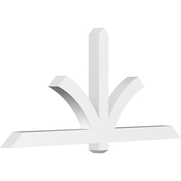 Ekena Millwork Redmond 72 in. W x 33 in. H x 4 in. D Signature Polyurethane Bracket