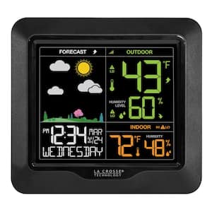 Wireless Digital Color Forecast Station with Alerts