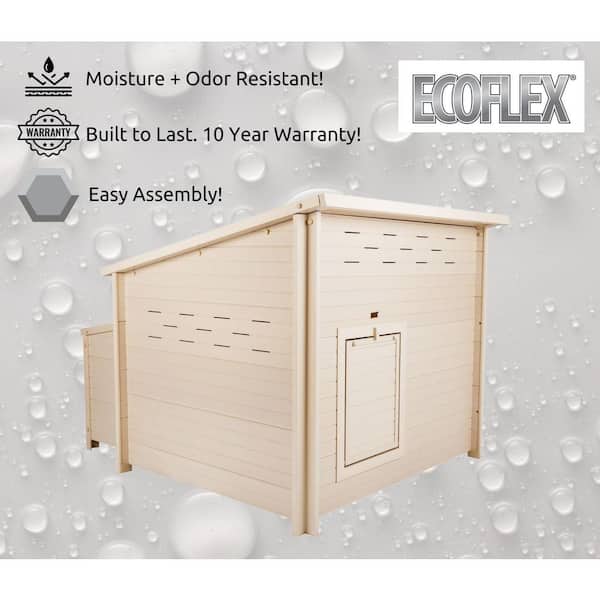 New Age Pet Fontana ECOFLEX Tan Jumbo Chicken Barn ECHK503_B - The