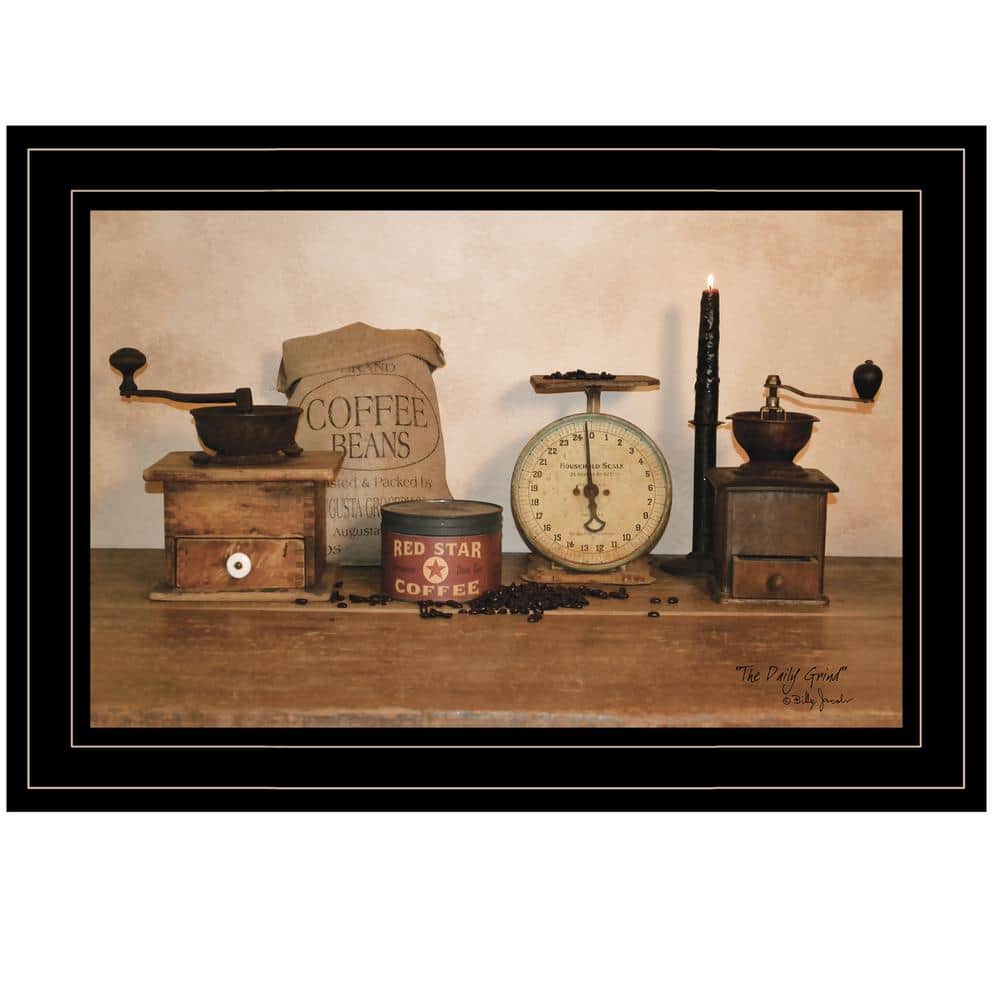 The Daily Grind in Still Life 1-Piece by Billy Jacobs Framed Print Wall Art 15 in. x 11 in. price history on PriceWatchPro