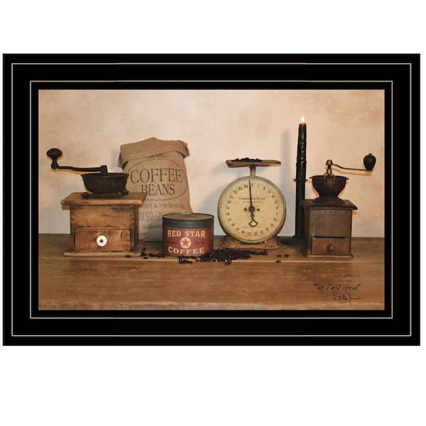 Vsmile The Daily Grind in Still Life 1-Piece by Billy Jacobs Framed Print Wall Art 15 in. x 11 in.
