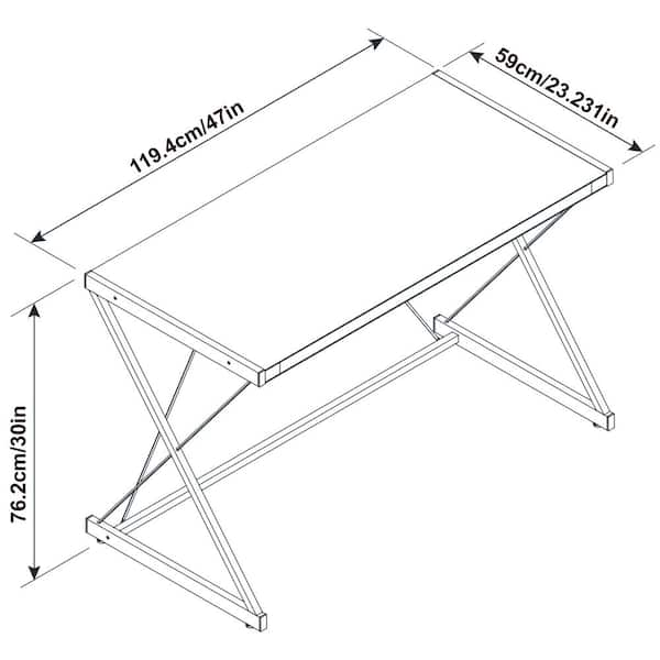 Insignia - Computer Desk – 47 Wide - Light Oak