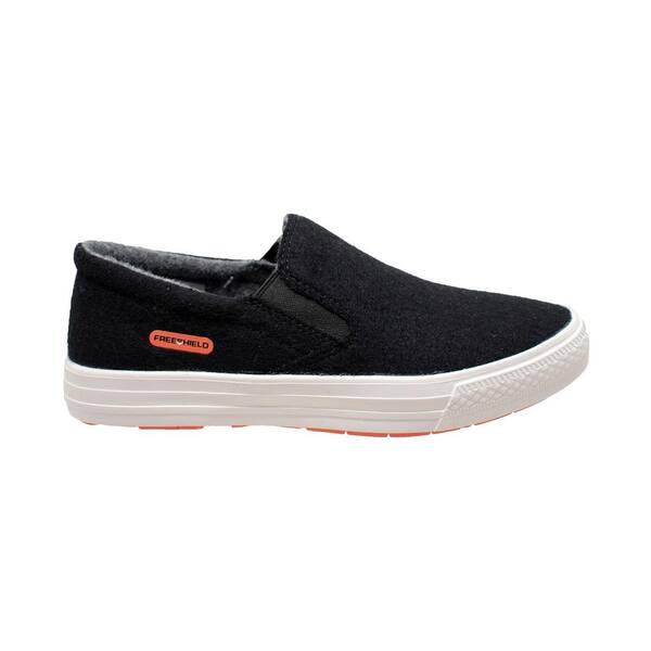 FreeShield Women's Size 7 Black Wool Slip-On Casual Shoes