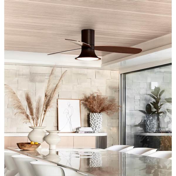 Lucci Air Flusso 52 in. Indoor Oil Rubbed Bronze Light Ceiling Fan with Remote Control