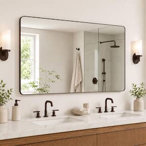 niveal 60 in. W x 36 in. H Rectangular Framed Wall Bathroom Vanity