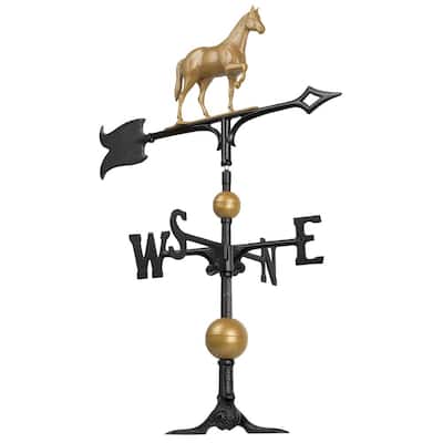 30 in. Horse Weathervane with Globes