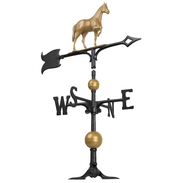 Whitehall Products 30 in. Horse Weathervane with Globes