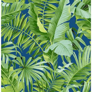 Alfresco Jade Tropical Palm Jade Wallpaper Sample