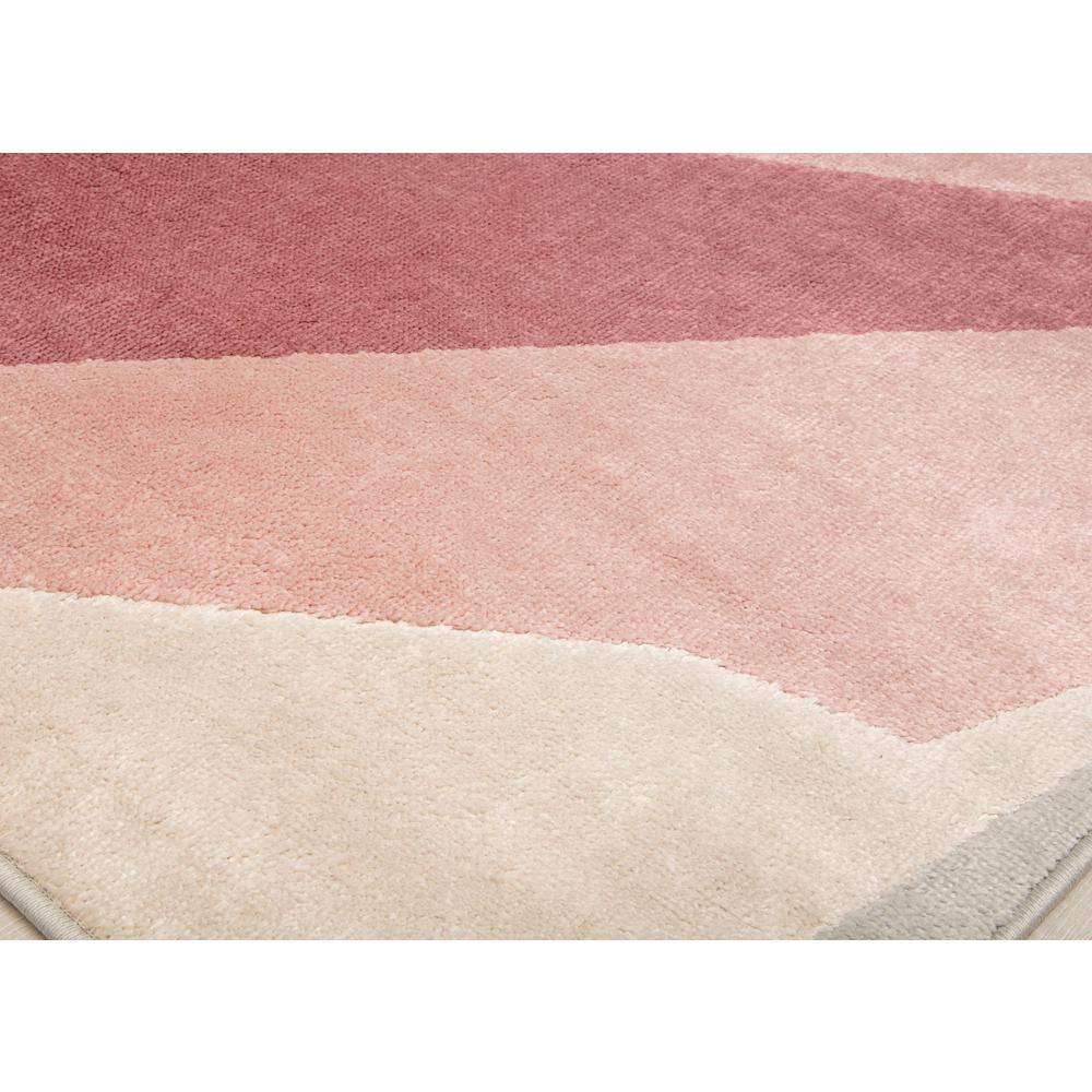 Elizabeth Sutton Black and Pink Floral Synthetic 8' x 10' Area Rug