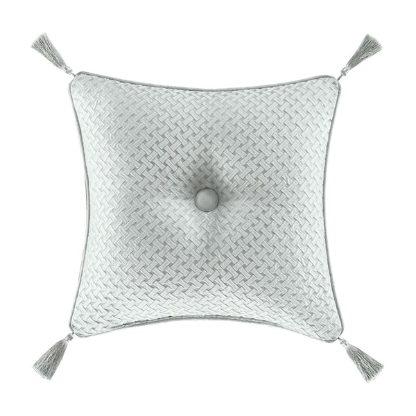 Unbranded Rivas Spa Polyester 18 in. x 18 in. Square Decorative Throw Pillow
