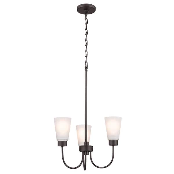 Kichler Erma 3-Light Bronze Transitional Chandelier